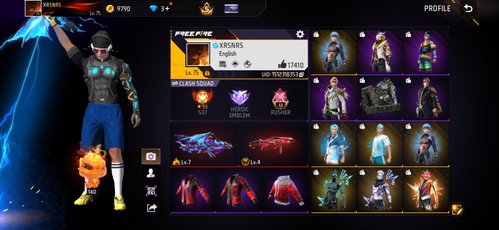 Free Fire Account Screenshot