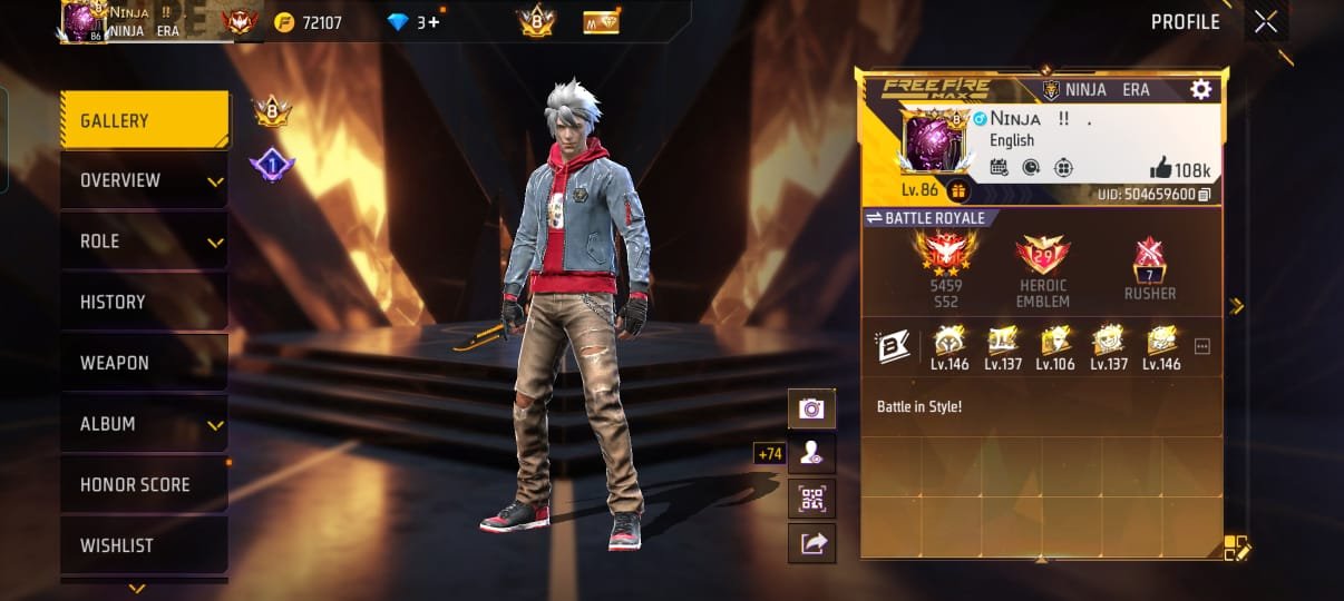 Free Fire Account ID 446